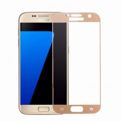 Szkło hartowane 3D Samsung Galaxy S7 Cały Ekran Złote