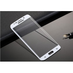 Szkło hartowane 3D Samsung Galaxy S6 Edge Cały Ekran Białe
