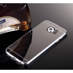Etui Silikon Lustro Mirror Samsung Galaxy S7 Edge CZARNE