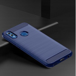 Etui Pancerne Carbon Huawei P Smart 2019 Niebieski