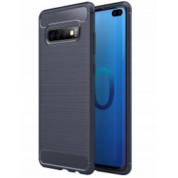 Etui Pancerne Carbon Case Samsung S10 Plus Niebieski