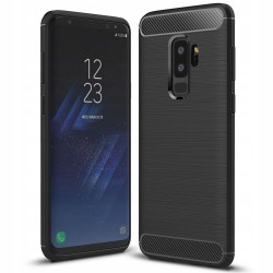 Etui Pancerne Carbon Case Samsung S9+ Plus Czarny