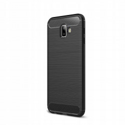 Etui Pancerne Carbon Case Samsung J6+ Plus Czarny