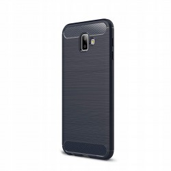 Etui Pancerne Carbon Case Samsung J6+ Plus Niebieski