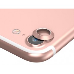Szkło 9H Na Aparat + Ramka Aluminiowa Iphone 7/8/se 2020 Różowe Złoto