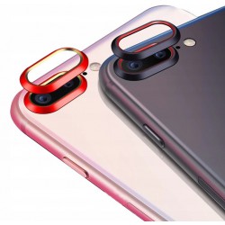 Szkło Na Aparat + Ramka Aluminiowa Iphone 7/8 Plus Czerwony