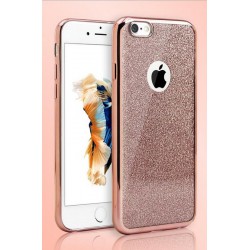 Etui Silikon Luxury Brokat Case Iphone 6, 6s Różowe