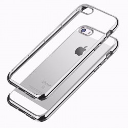 Etui Silikon Luxury Case Iphone 5, 5S, SE SREBRNE