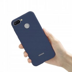 Etui Slim Silikon Matt Do Xiaomi Redmi 6 Niebieskie