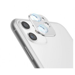 Szkło Na Aparat + Ramka Aluminiowa Do Iphone 11 Pro / Pro Max Srebrna