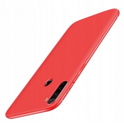 Etui Slim Silikon Matt Do Redmi Note 8 Czerwony