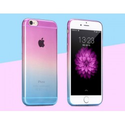 Etui silikon ombre Iphone 7 Plus / 8 Plus fioletowo-niebieskie