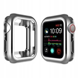 Etui Silikon Luxury Case Do Apple Watch 40Mm Srebrny