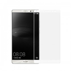 Szkło hartowane 9H 3D Huawei Mate 8 Cały Ekran Białe
