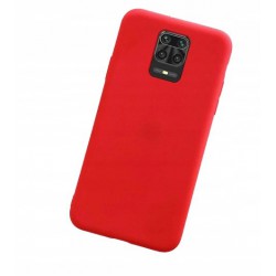 Etui Slim Silikon Matt Do Xiaomi Redmi Note 9S Czerwony