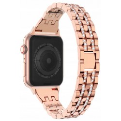 Bransoletka Glitter Rose Gold Do Apple Watch 44Mm