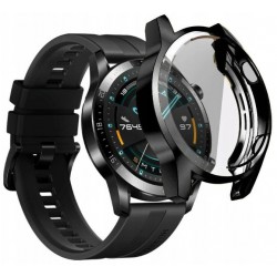 Etui 2W1 Silikon Luxury Black Do Huawei Watch Gt 2E 46Mm