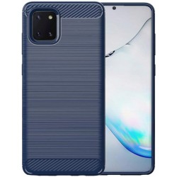 Etui Pancerne Carbon Case Samsung Galaxy Note 10 Lite Niebieski