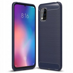 Etui Pancerne Carbon Case Xiaomi Mi 10 Lite Niebieski