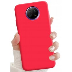 Etui Slim Silikon Matt Do Xiaomi Redmi Note 9T Czerwony