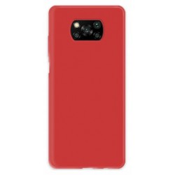 Etui Slim Silikon Matt Do Xiaomi Pocophone X3 Czerwony