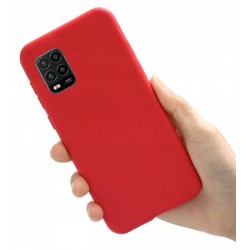 Etui Slim Silikon Matt Do Xiaomi Mi 10 Lite Czerwony