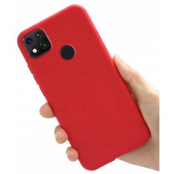 Etui Slim Silikon Matt Do Xiaomi Redmi 9C Czerwony