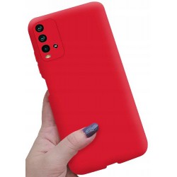 Etui Slim Silikon Matt Do Xiaomi Redmi 9T Czerwony