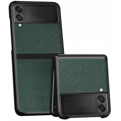 Etui Pokrowiec Slim Frosted Leather Do Samsung Z Flip 3 5G Zielony