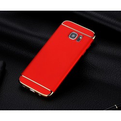 Etui Bumper Case Armor 3w1 Samsung Galaxy S6 Edge Czerwone
