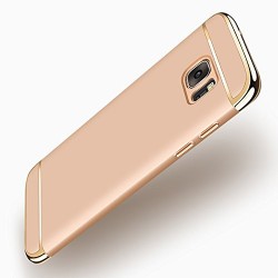 Etui Bumper Case Armor 3w1 Samsung Galaxy S7 Edge Złote