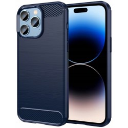 Etui Pancerne Carbon Case Apple Iphone 14 Pro Niebieski