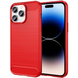 Etui Pancerne Carbon Case Apple Iphone 14 Pro Czerwony
