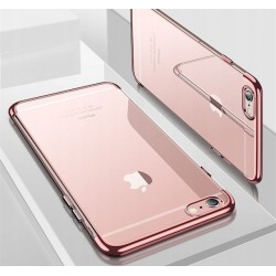 Etui Silikonowe Luxury Chrom IPHONE 7/8/SE 2020 Różowe Złoto