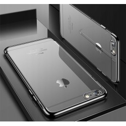 Etui Silikonowe Luxury Chrom IPHONE 7/8/SE 2020 Czarne