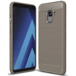 Etui Pancerne Carbon Case Samsung Galaxy A5 / A8 2018 Szary
