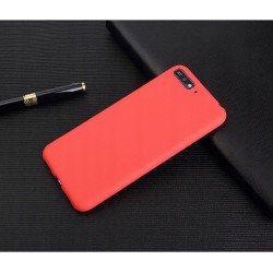 Etui Silikonowe Ultra Slim Matt Huawei Y6 2018 Czerwone