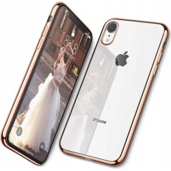 Etui Slim Luxury Case Do Iphone XR Różowe Złoto