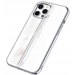Etui Slim Luxury Case Do Iphone 15 Pro Srebrny