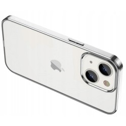 Etui Slim Luxury Case Do Iphone 15 Plus Srebrny