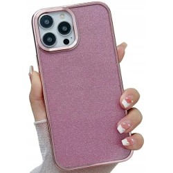 Etui Silikon Luxury Brokat Case Do Iphone 15 Pro Max Różowy