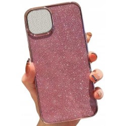 Etui Silikon Luxury Brokat Case Do Iphone 13 Różowy
