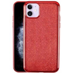 Etui Silikon Luxury Brokat Case Do Iphone 11 Czerwony