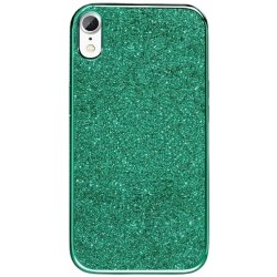 Etui Silikon Luxury Brokat Case Do Iphone XR Zielony