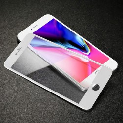 Szkło hartowane 5D Cały Ekran Full Glue Iphone 6 Plus / 6S Plus Białe