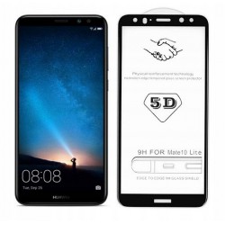 Szkło hartowane 5D Huawei Mate 10 Lite Cały Ekran Czarne