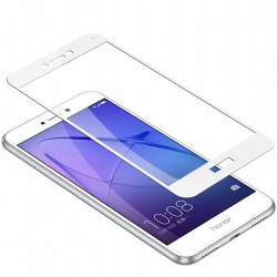 Szkło hartowane 5D Huawei P8 Lite 2017 / P9 Lite 2017 Cały Ekran Białe