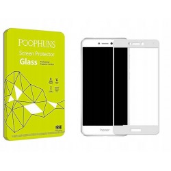 2 szt. - Szkło Premium Glass POOPHUNS 3D Huawei P8 Lite 2017 /P9 Lite 2017 - Białe