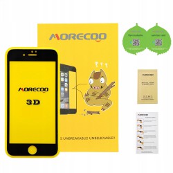 Szkło Premium Glass MORECOO 3D/5D Iphone 7/8/SE 2020 CZARNE