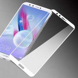 Szkło hartowane 9H 3D Huawei Honor 9 Lite Cały Ekran Białe